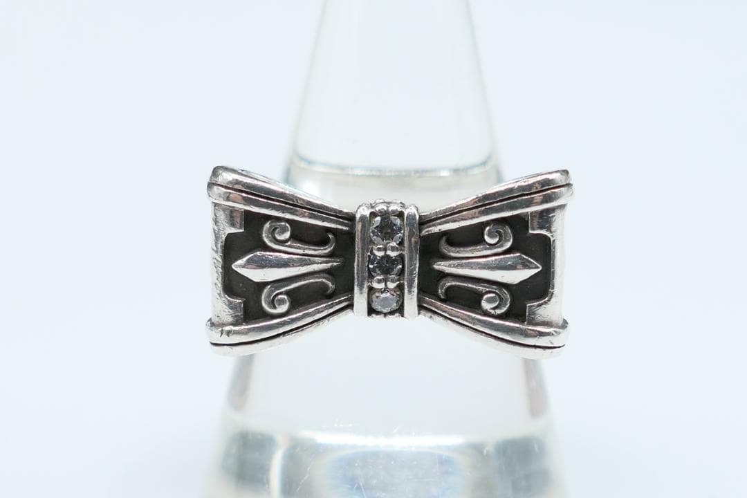 美品　16号　ジャスティンデイビス　プロミス　リング　SRJ328　リボン