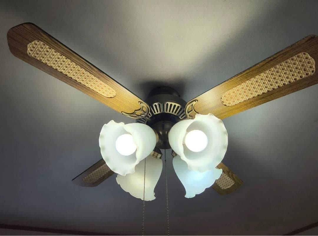 シーリングファン 4枚羽根 4灯