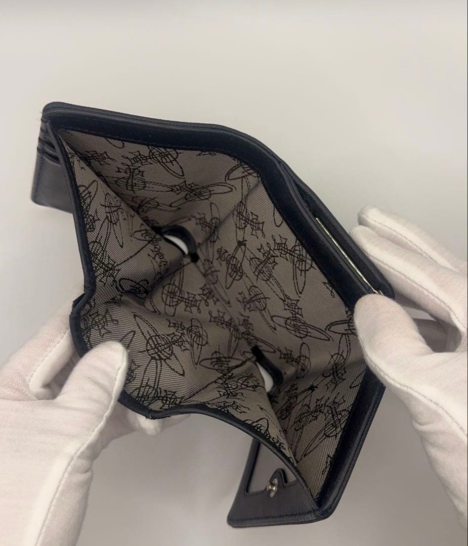 Vivienne Westwood 三つ折り財布 黒 オーブ