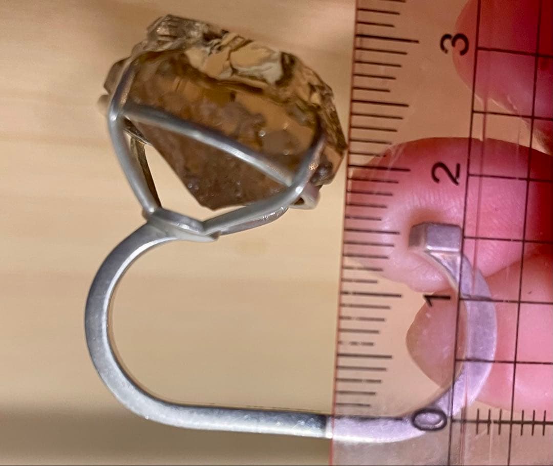 希少 adlin hue ダブルリング 指輪 レア 1点物 ダイヤモンド 二本指