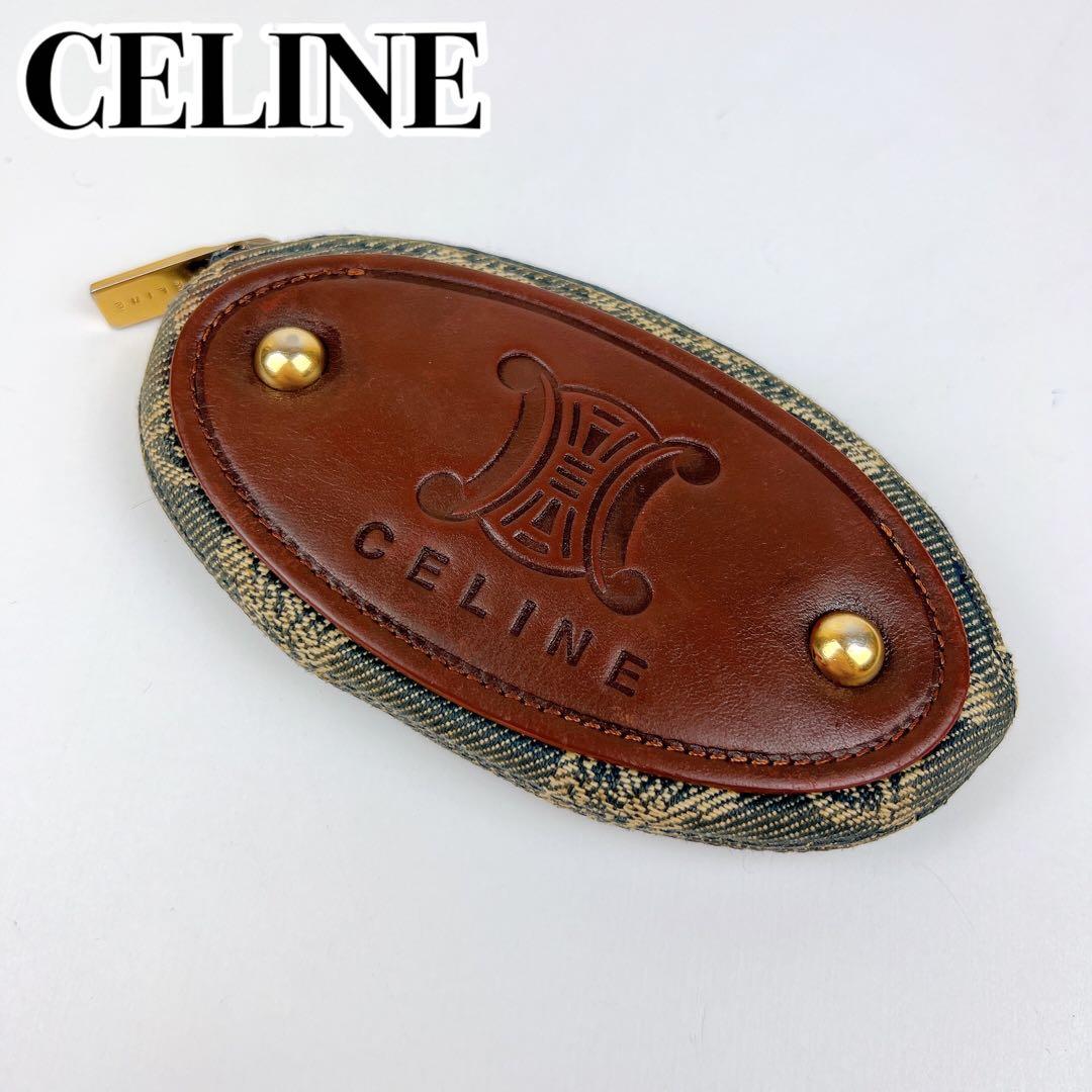 超希少✨ セリーヌ ケース トリオンフ マカダム デニム ブラウン