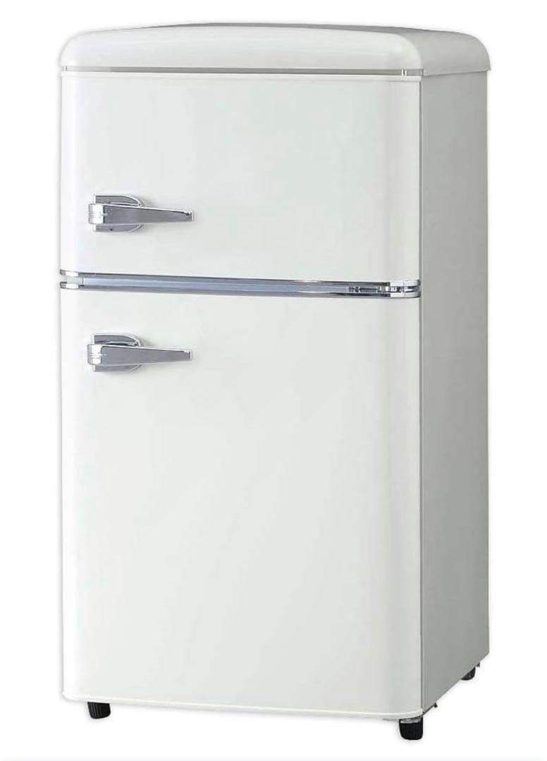 【超美品】2025年製 アイリスオーヤマ ホワイト 冷蔵庫 レトロ