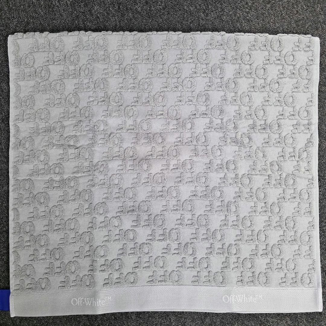 新品未使用品　Off-White シャワータオル　２枚セット　グレー