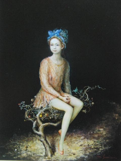 設和幹、森の暦（月）、希少な画集より、新品高級額・額装付