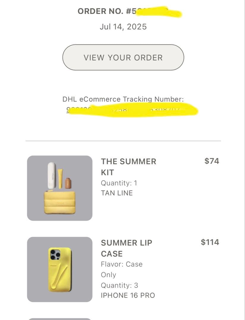 rhode summer lip case イエロー　新品iPhone16pro