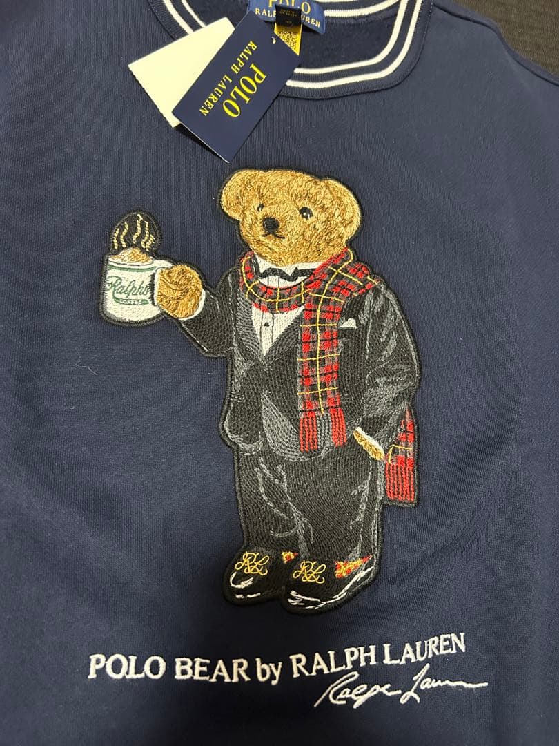 ポロラルフローレン ベア　刺繍　トレーナー　ネイビー　160 タグ付き未使用！