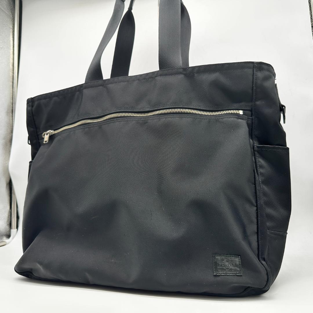 【極美品】 ポーター リフト トートバッグ A4可 大容量 吉田カバン