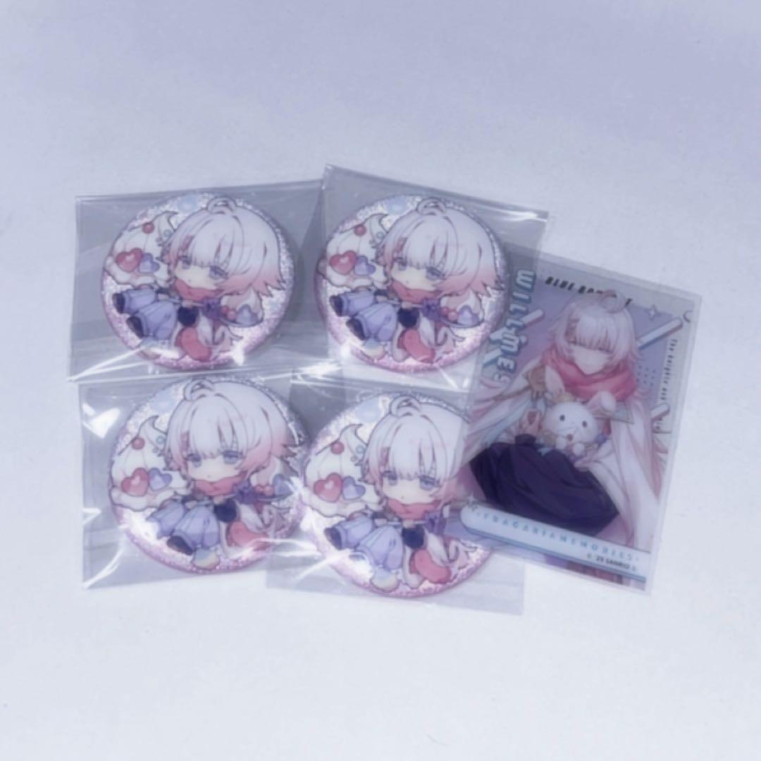 フラメモ フラガリアメモリーズ 缶バッジ カフェ ウィルメッシュ クリアカード