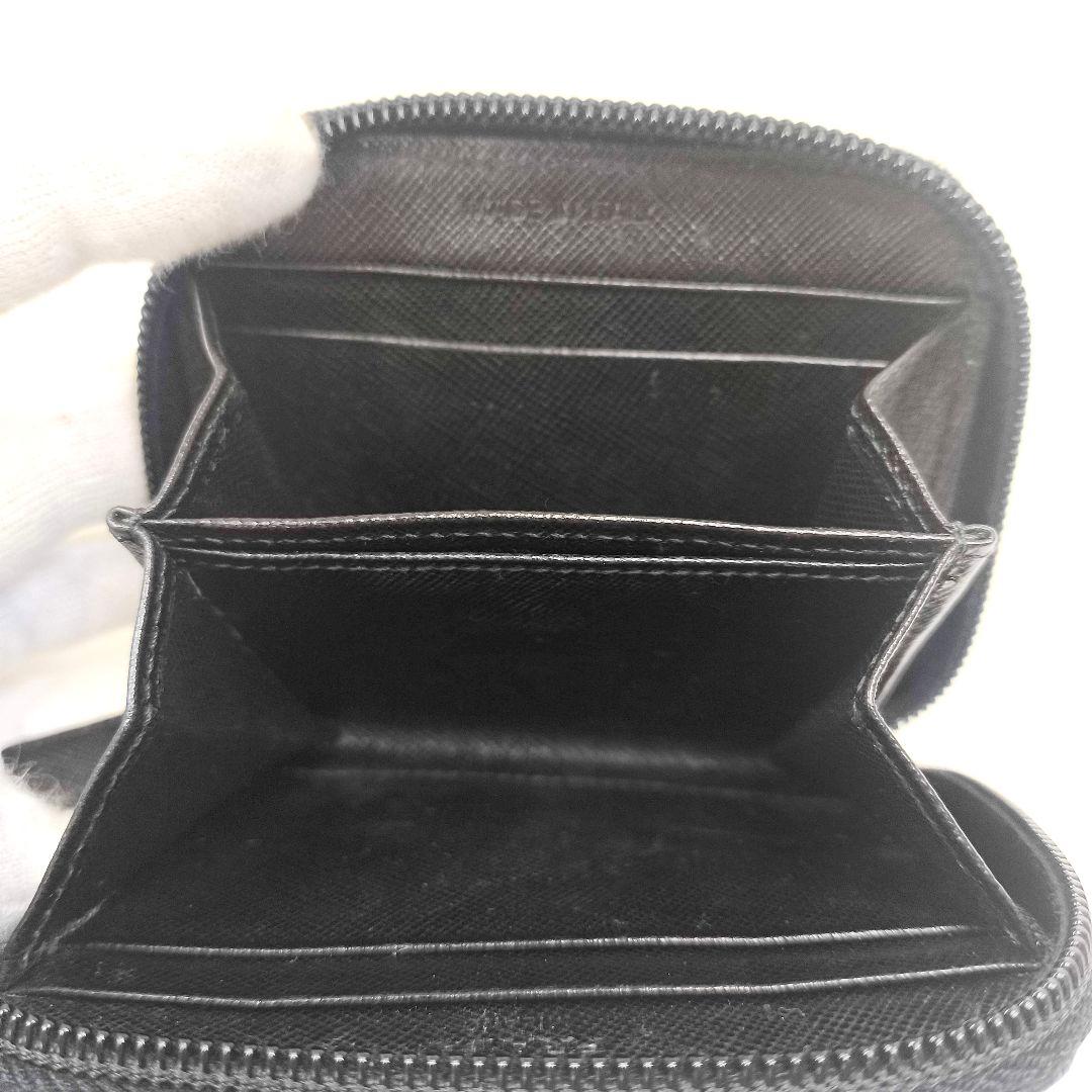 美品 プラダ ジッピー ケース パース 三角 黒 ブラック
