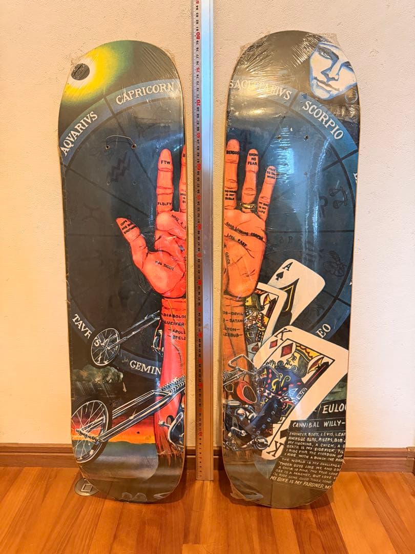 ドリブン　デイビットマン　スケートボードデッキ2枚組セット　チョッパー　ハーレー