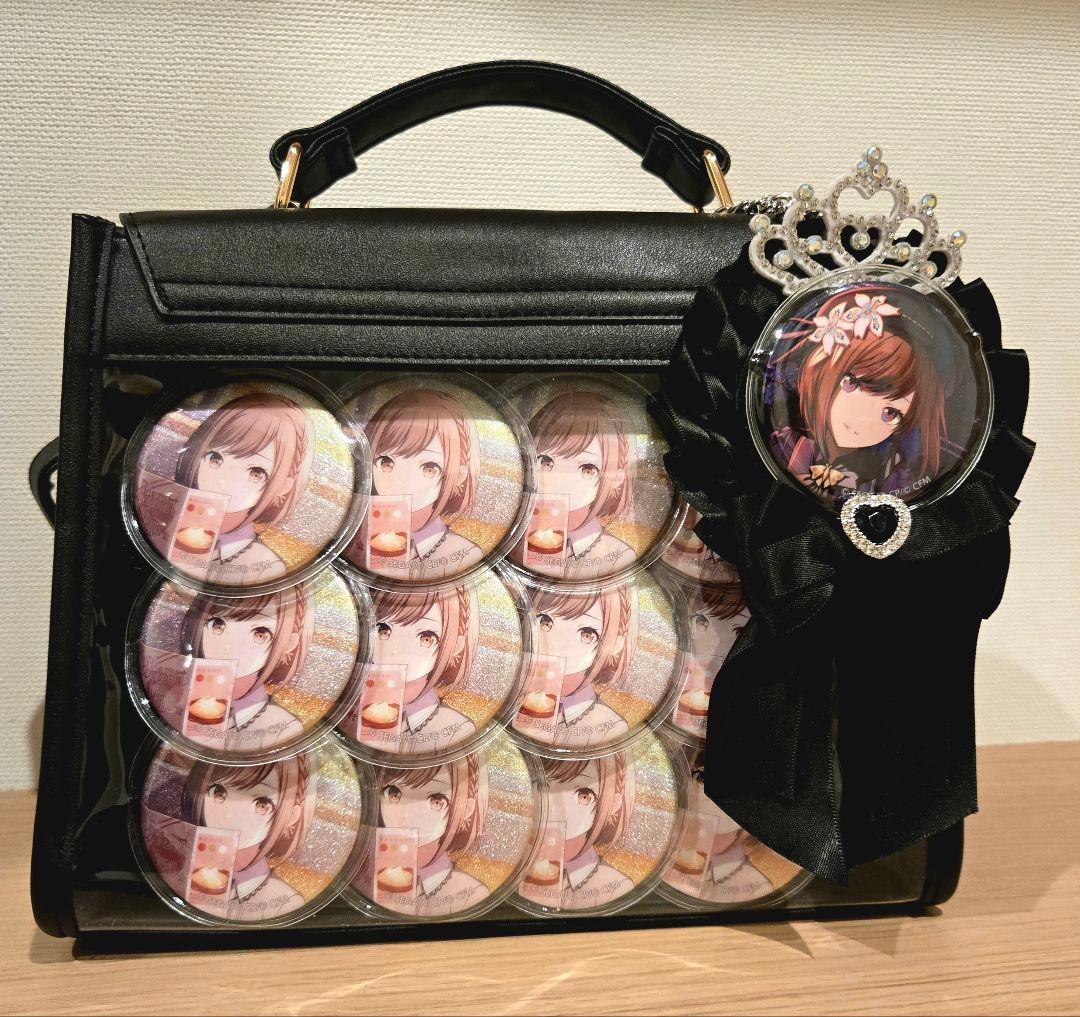 WEGO 痛バ プロセカ 東雲絵名 ザムザ ショルダーバッグ ブラック ロゼット