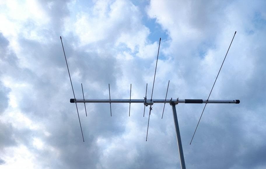 144/430MHz デュアルバンド八木 ステンレス製 収納ケース付き