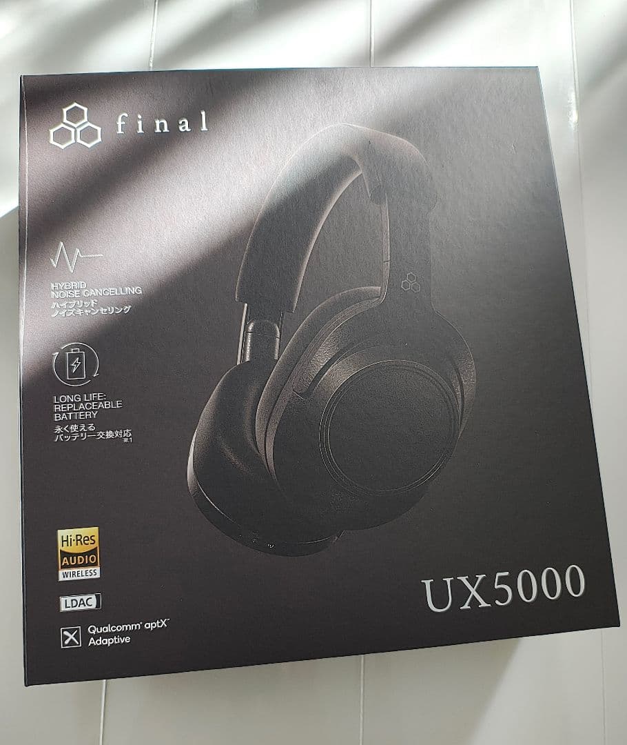 final ファイナル UX5000 ワイヤレスヘッドホン【使用1時間のみ】