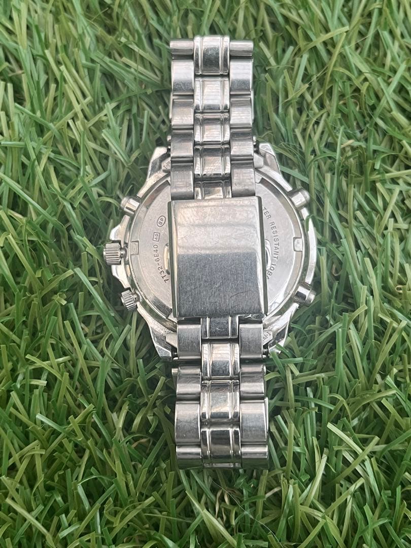 美品◎SEIKOセイコー クロノグラフデイトスピードマスター黒文字盤メンズ腕時計