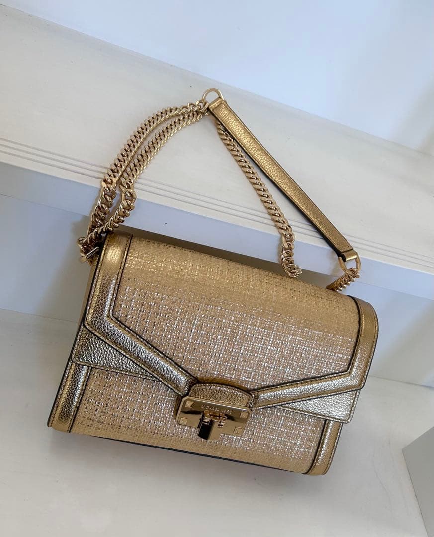 MICHAEL KORSゴールドチェーンショルダーバッグ