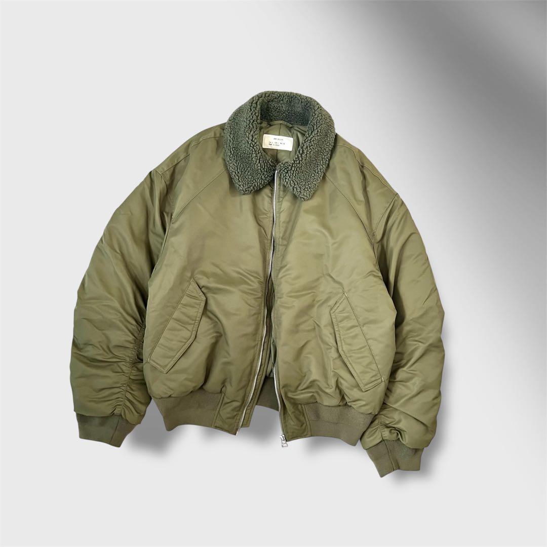 ZARA ORIGINS フライトジャケット ボンバー ボア オリーブ L