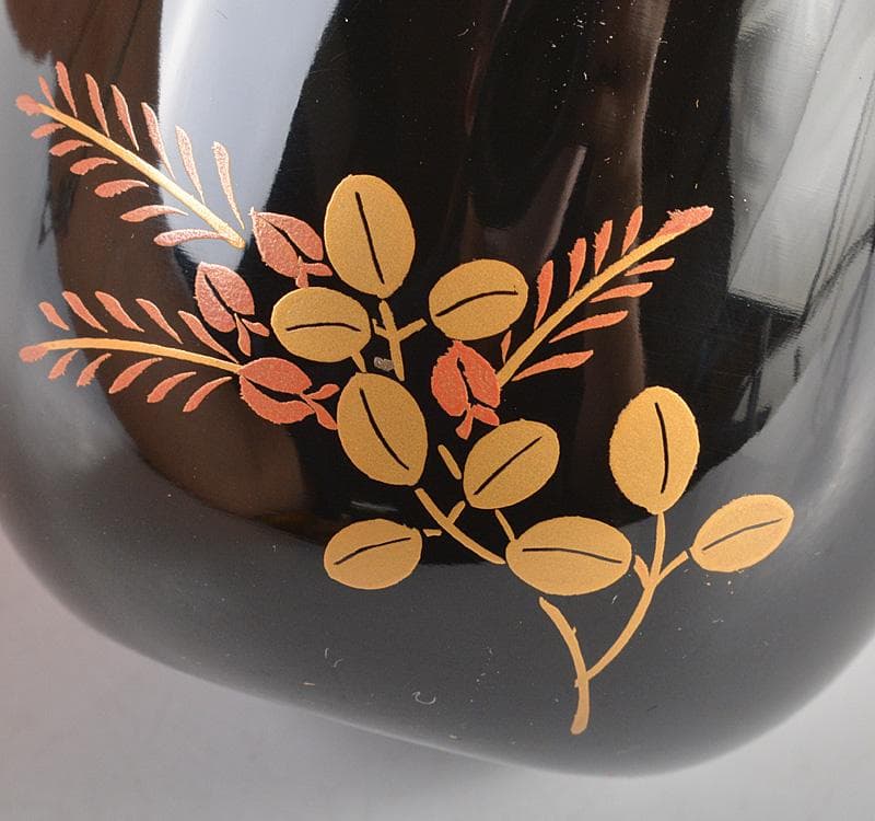 茶道具　輪島塗　蒔絵師　一后一兆監修　萩棗　共箱　V　R5117