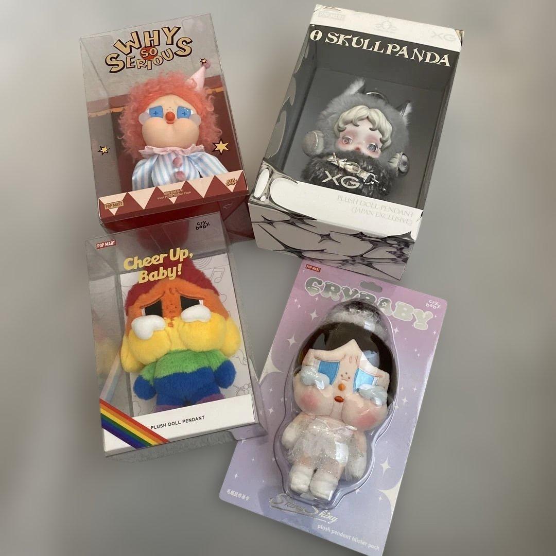 ポップマート　スカルパンダ　クライベイビー　ぬいぐるみペンダント　xg