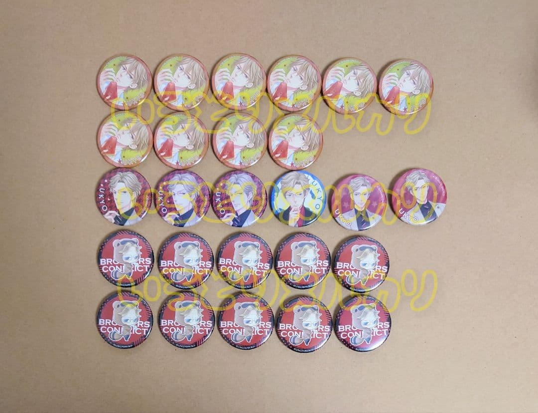 BROTHERS CONFLICT ブラコン 缶バッジ 右京 ブラザーズコンフリ