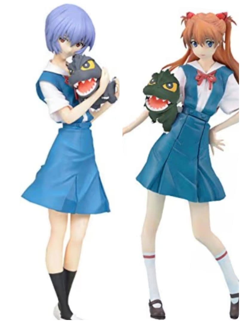 ゴジラ対エヴァンゲリオン プレミアムフィギュア レイ　アスカ　二体