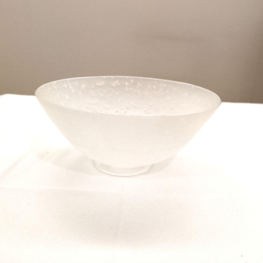 茶道具　抹茶茶碗　２点　ガラス　木箱なし