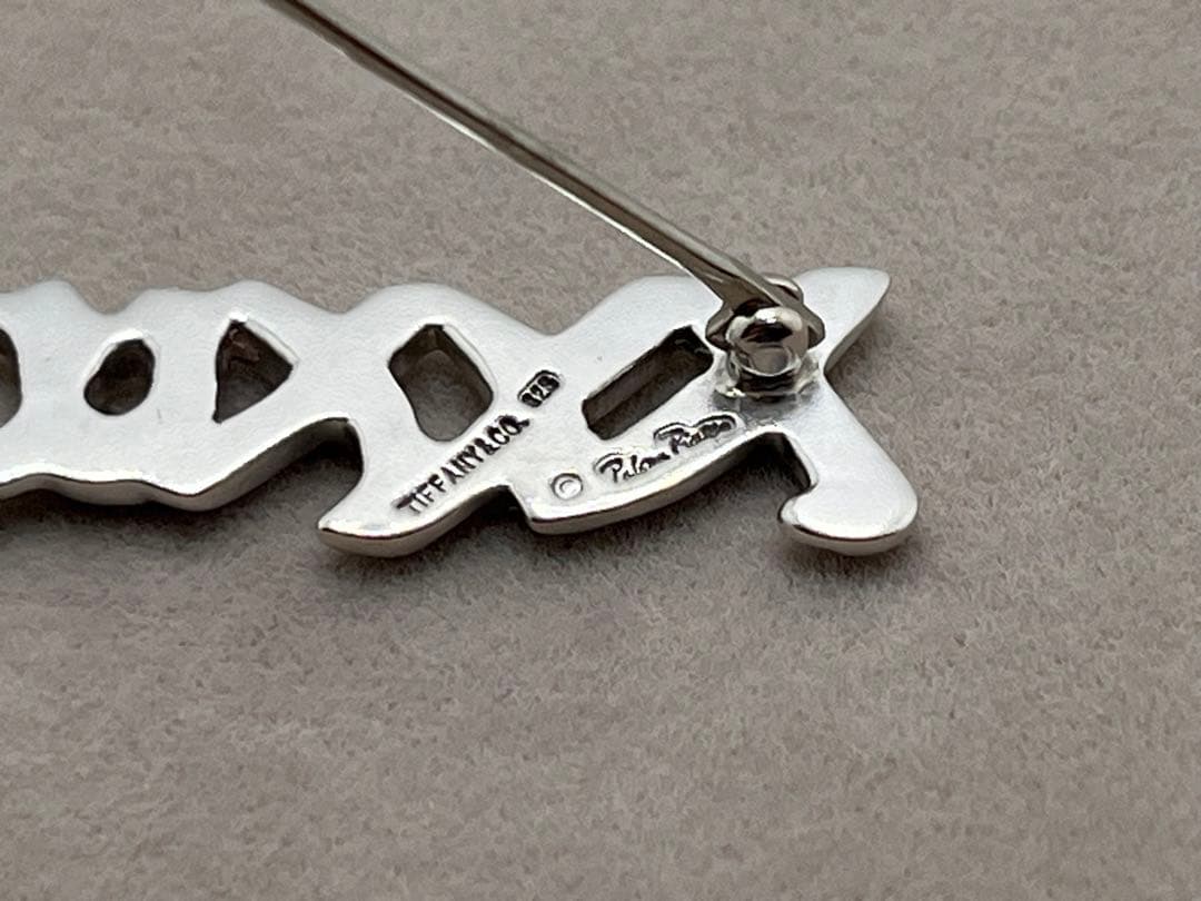 c229 ティファニー　パロマ・ピカソ　ラブ&キス　ブローチ　シルバー　925