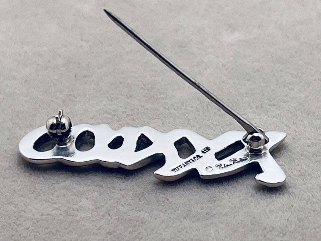 c229 ティファニー　パロマ・ピカソ　ラブ&キス　ブローチ　シルバー　925