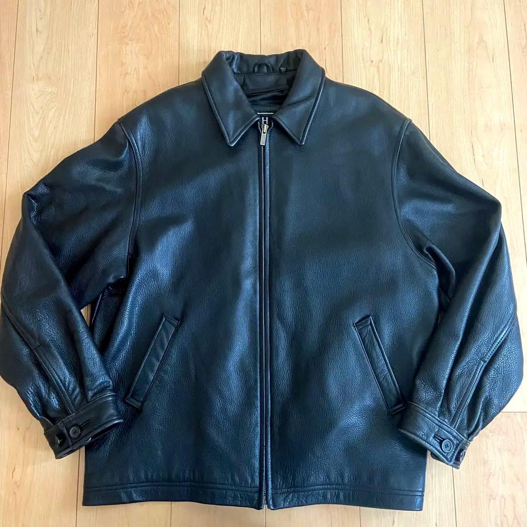 leather limited 90s シングル レザージャケット ブラック L