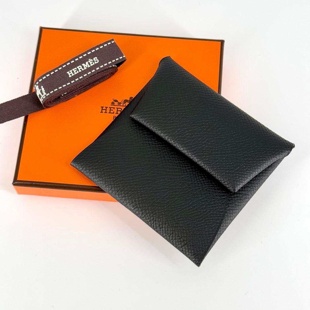 新品 HERMES バスティア ケース ノワール ブラック B刻印 黒