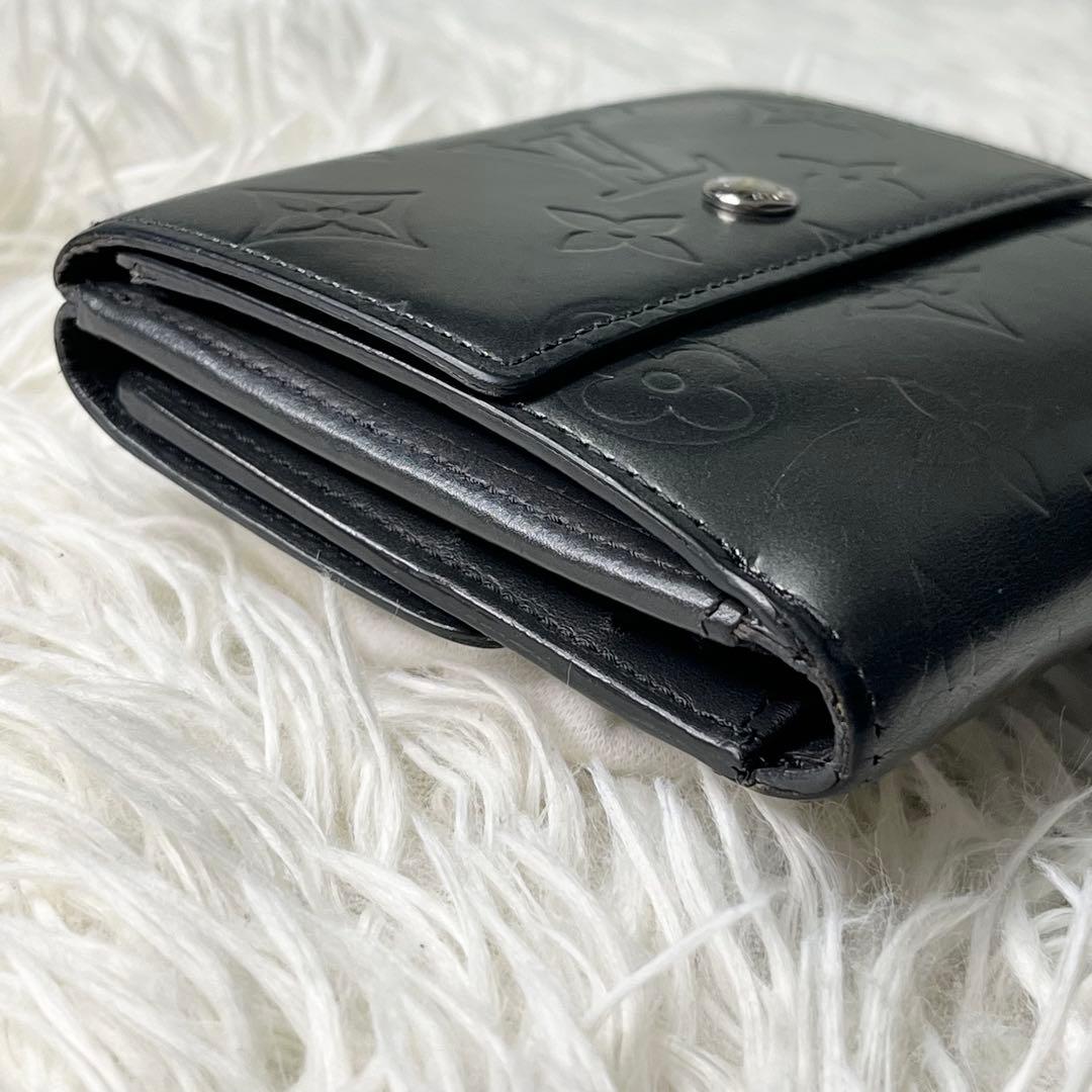 LOUIS VUITTON モノグラムマット　三つ折り財布【美品】