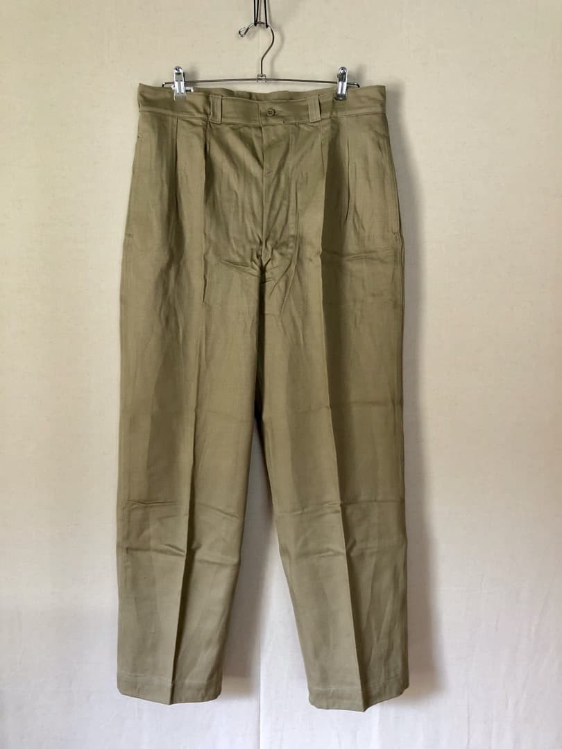 1950S 60S 未使用 デッド フランス軍 実物 M52 チノパンツ