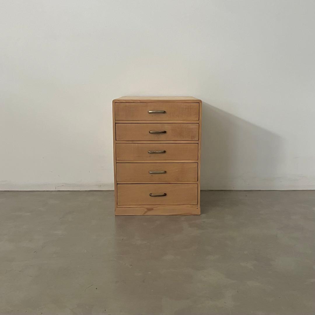 レトロ　アンティーク　古道具　古家具　剥離　ストリップド　箪笥　引き出し　抽斗