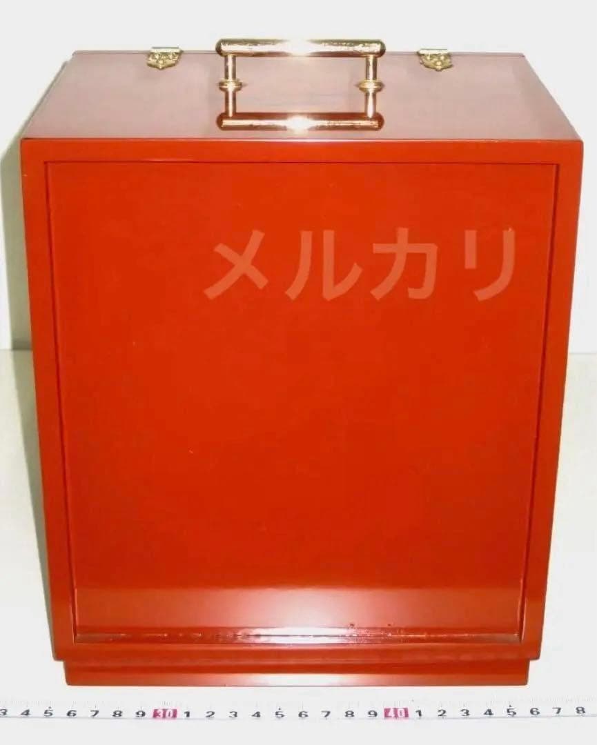 廃番品　メイクボックス 小　紀州塗り　根来塗　鏡台　コスメボックス