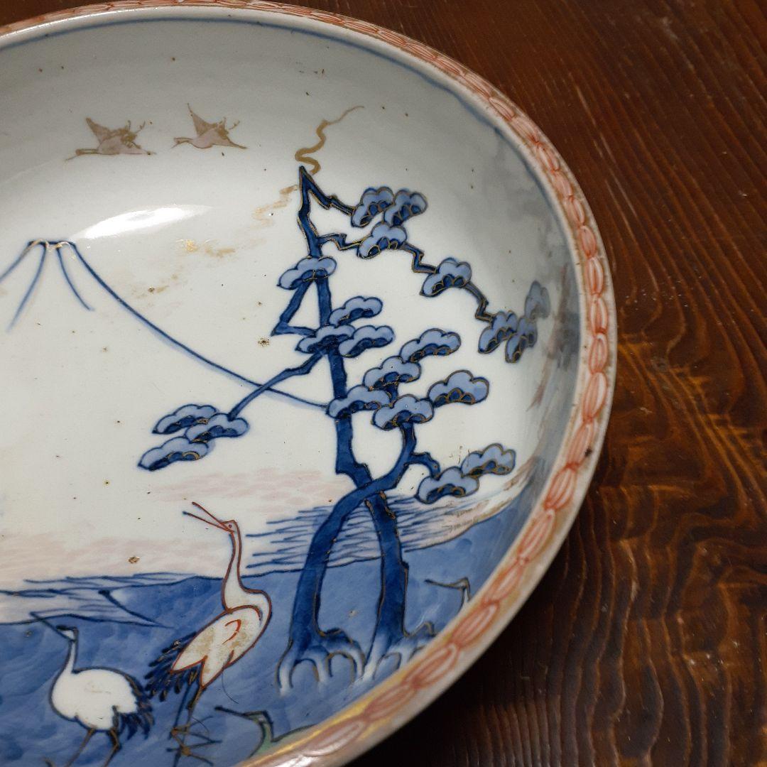 江戸時代金蘭出深皿2枚セット