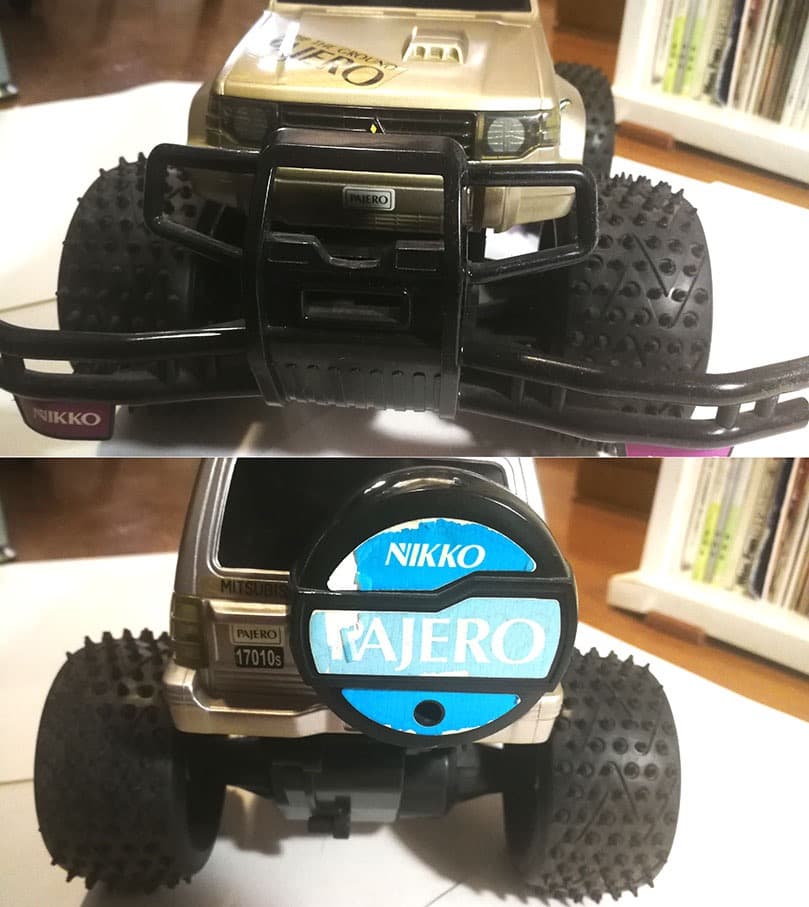 ラジコン2台／三菱：パジェロ・トヨタ：ラウンドクルーザー/充電器（NIKKO）