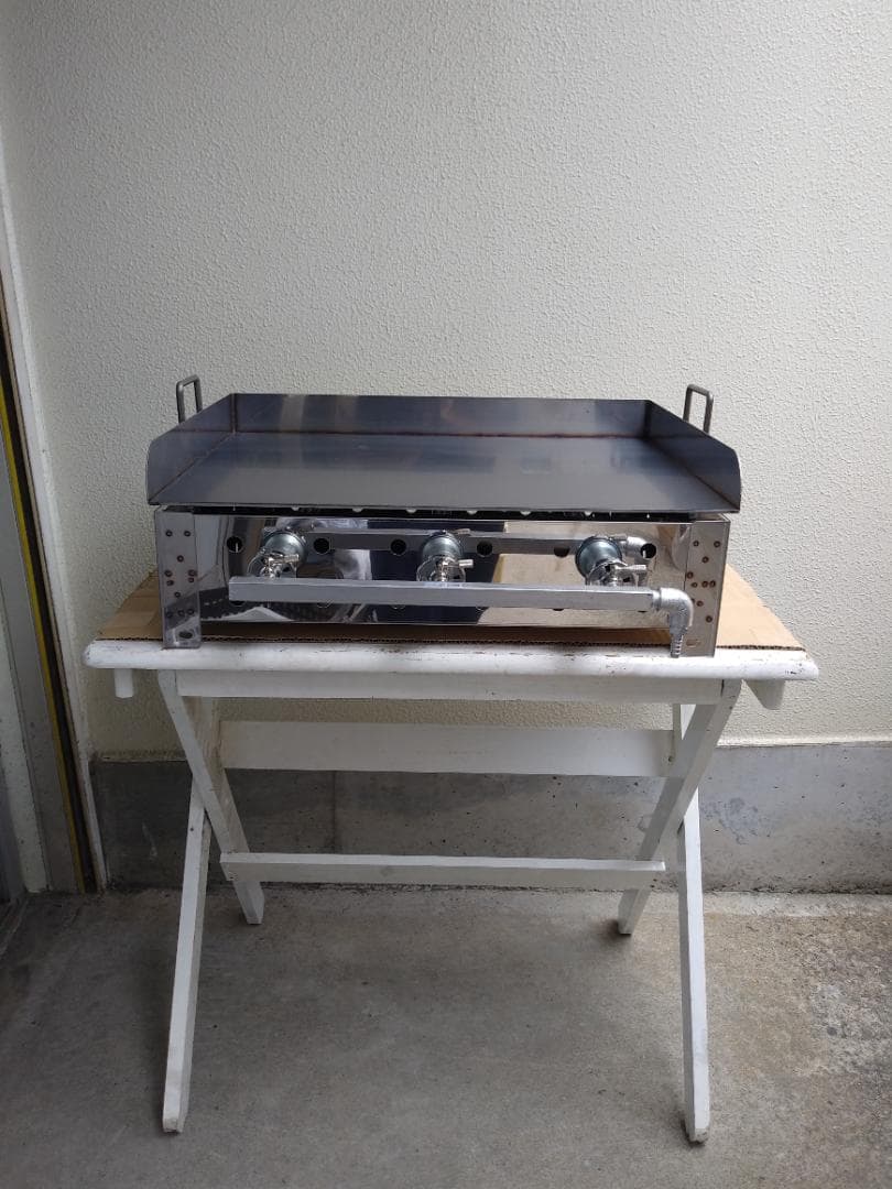 極厚６ミリ 鉄板焼き ガスグリラー 大量調理 フチ持手付き キッチンカー 模擬店