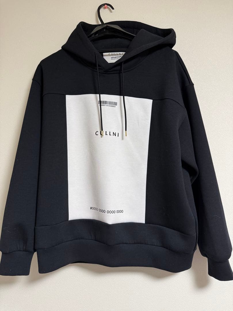 CULLNI × SHAREEF コラボパーカー　ブラック サイズ2