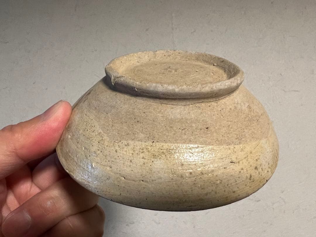 平安時代 猿投 美濃白瓷 小碗 呼継 陶片 窯跡 発掘 出土 骨董 古美術