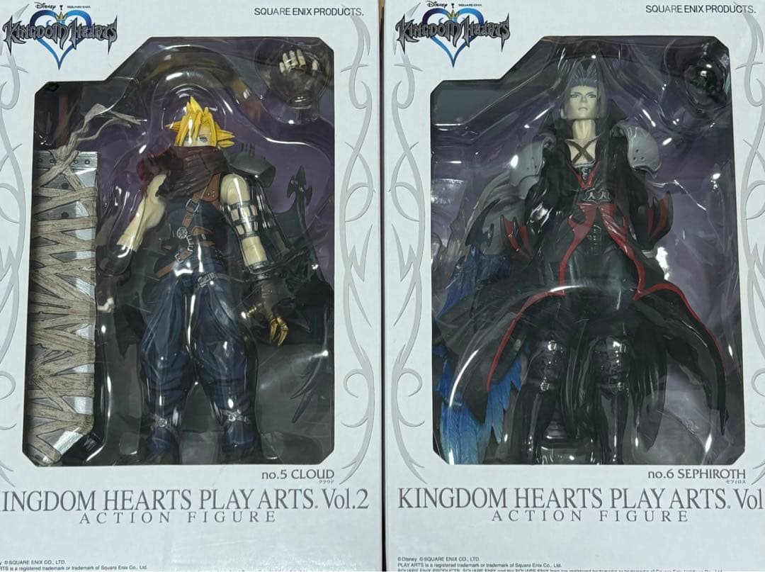 キングダムハーツ『クラウド セフィロス』フィギュア2点セット