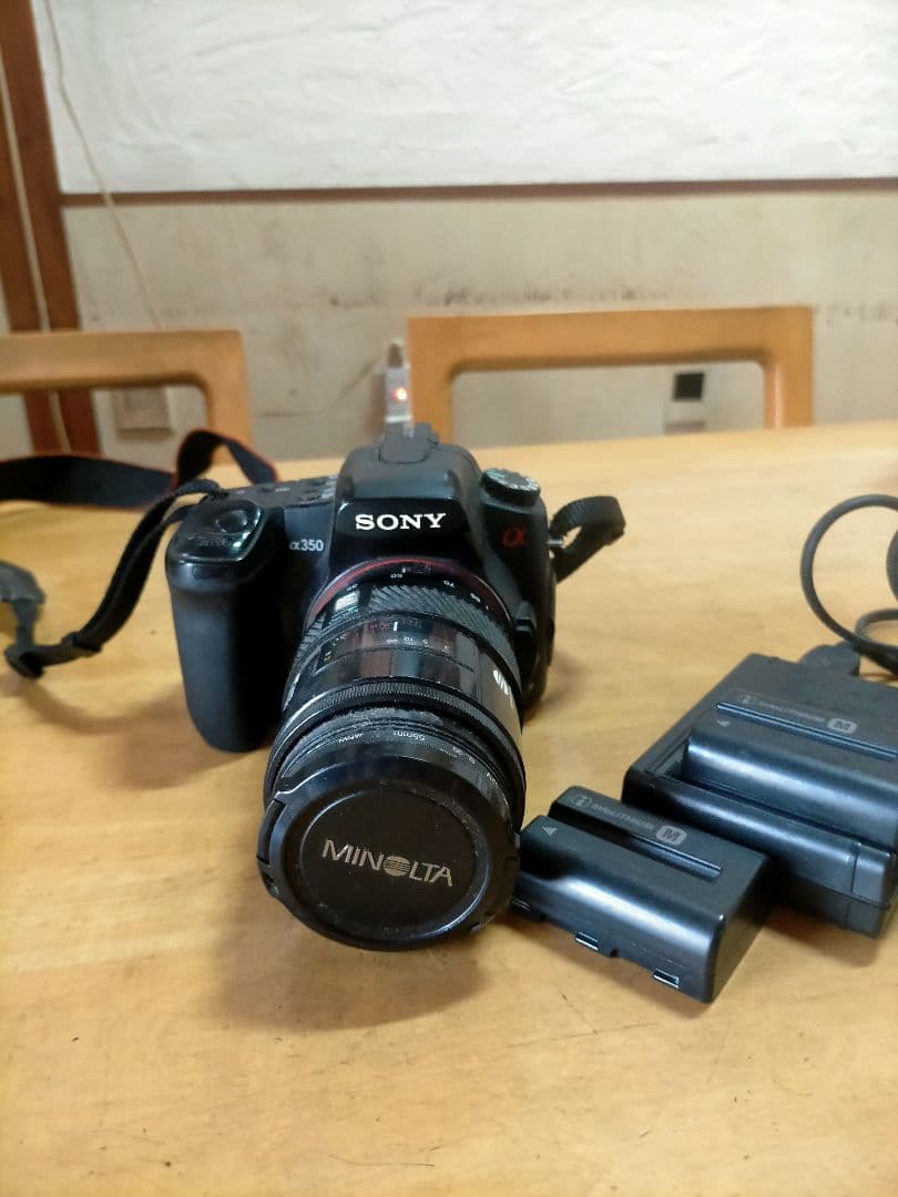 SONY α350 MINOLTAレンズ付き