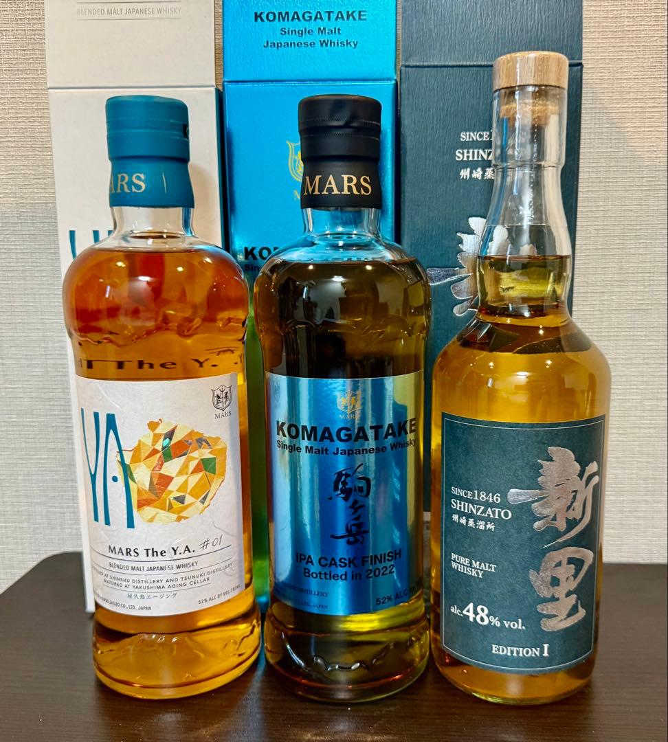 MARS The Y.A. #1・駒ヶ岳IPAカスク・新里モルトの３本セット