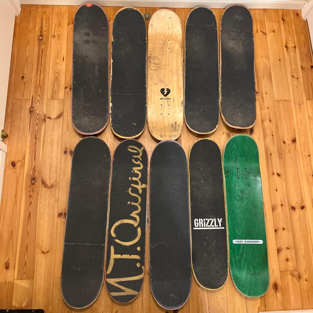 スケートボード 廃デッキ１０枚