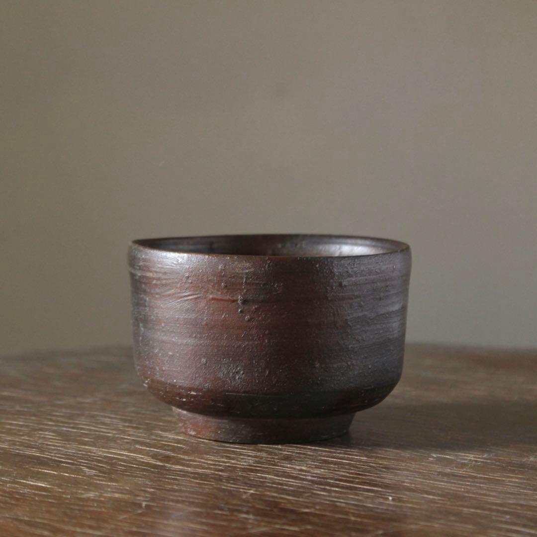 備前 半筒 茶碗 古美術 古道具 茶道具 備前焼 古備前 アンティーク
