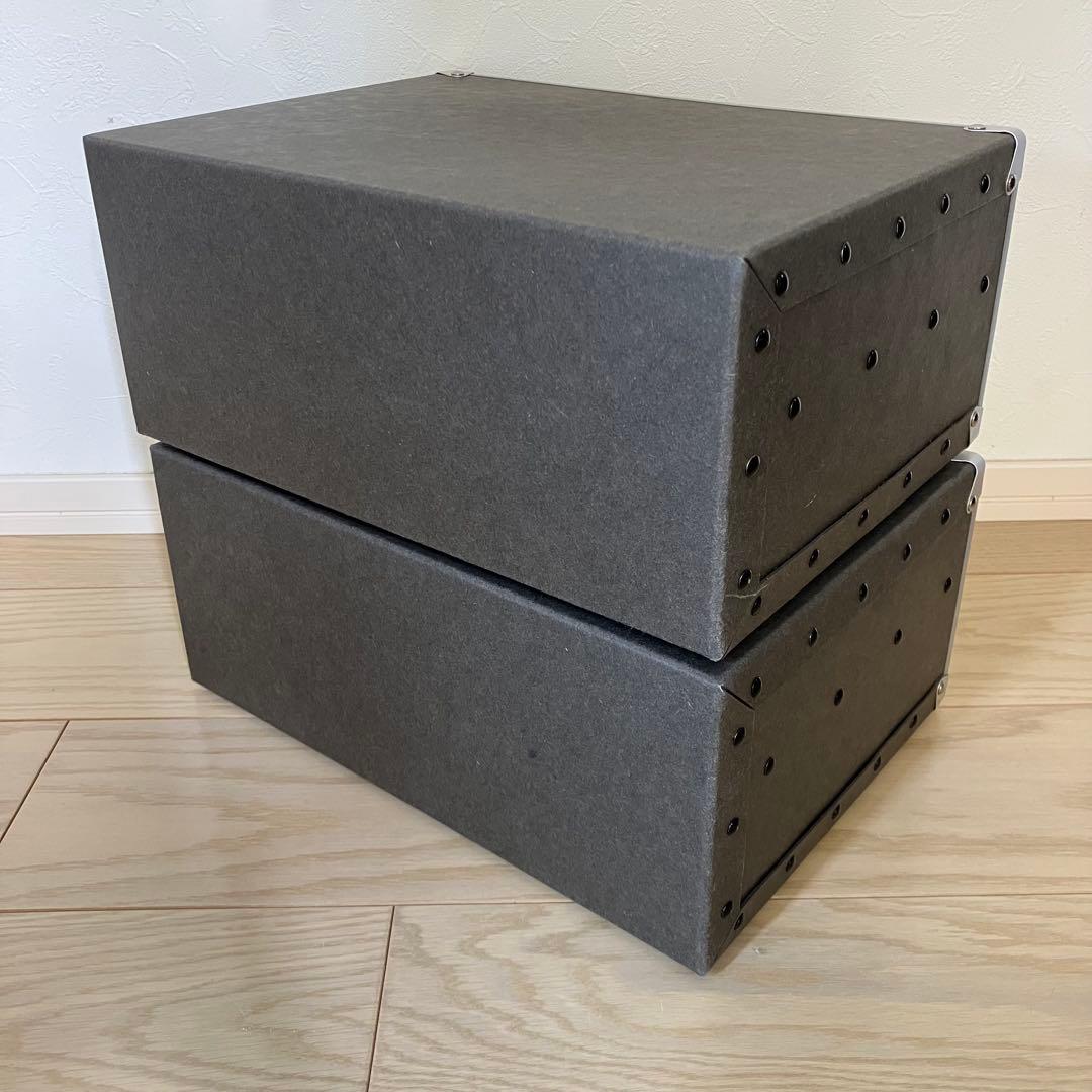 美品✨無印良品 硬質パルプボックス・引出式・２段×2個セット