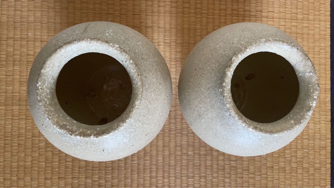 白有蓋壺　骨董　壺　ヴィンテージ　キャニスター　古民家　茶壺　レトロ　明治　大正