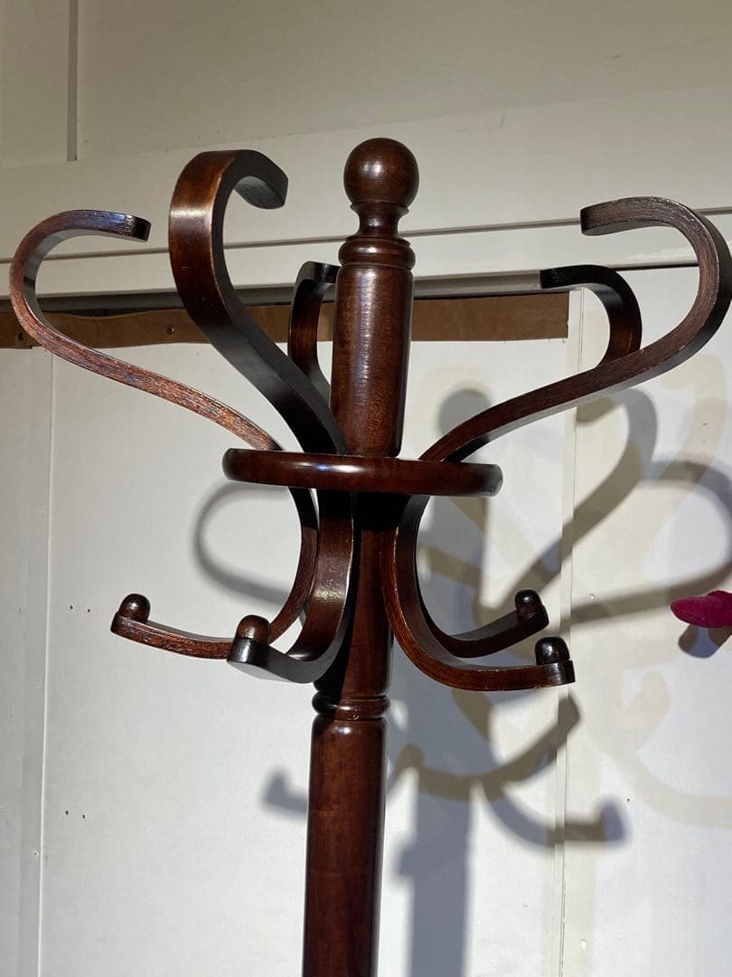 希少 ポールハンガー コロニアル ウッド UCHIDA ウチダ コードスタンド