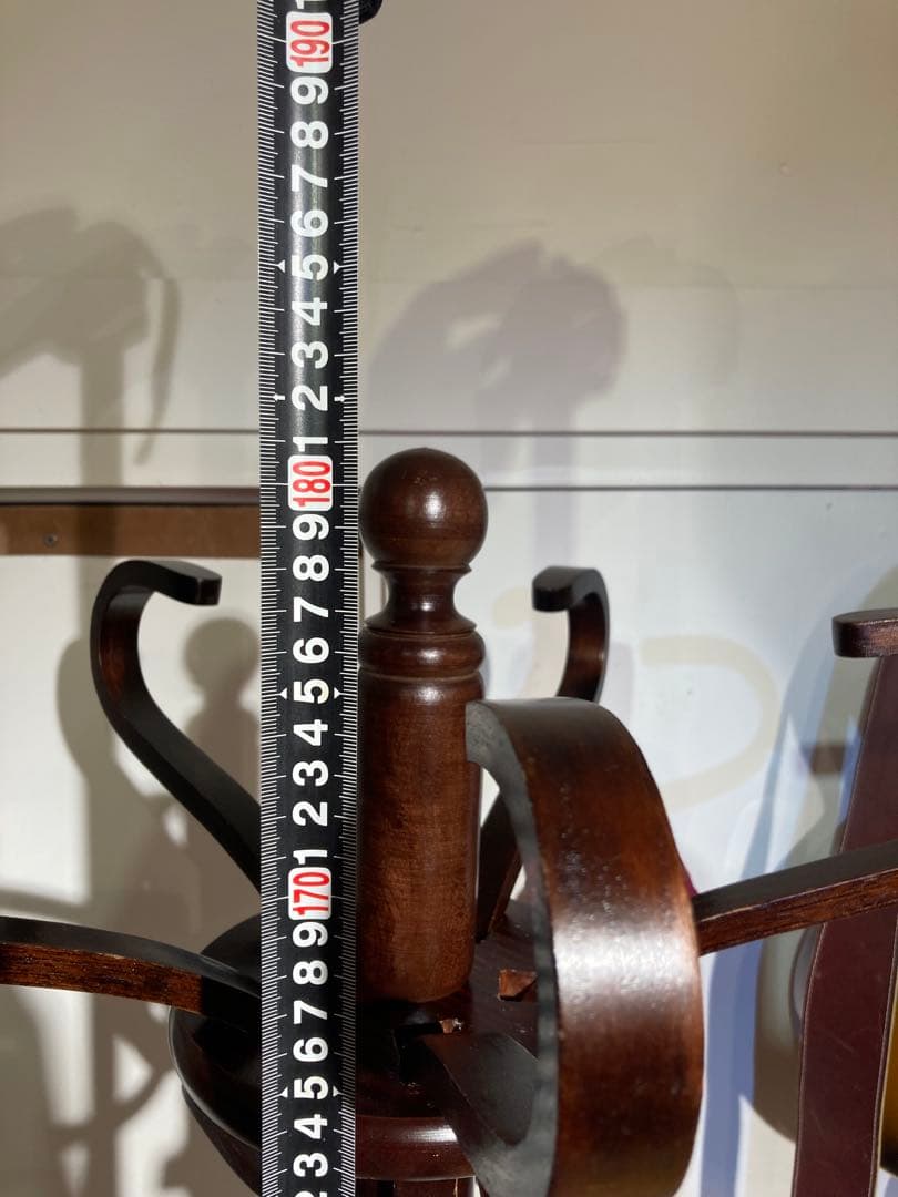 希少 ポールハンガー コロニアル ウッド UCHIDA ウチダ コードスタンド