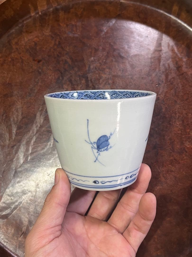 そばちょこ　上手　蘇轍　蕎麦猪口　古伊万里　鍋島　鈴虫　大振り　くらわんか