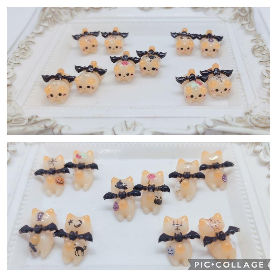 レジン パーツ 猫だるまちゃん Xmas