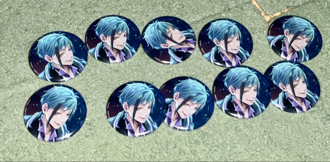 ツイステ　フロイド　寮服　缶バッジ10個セット